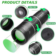 Pocket 16x52 Monocular Telescope