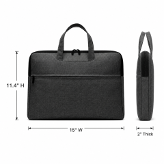 Premium Oxford Cloth Business Briefcase With Front Zipper Pocket
