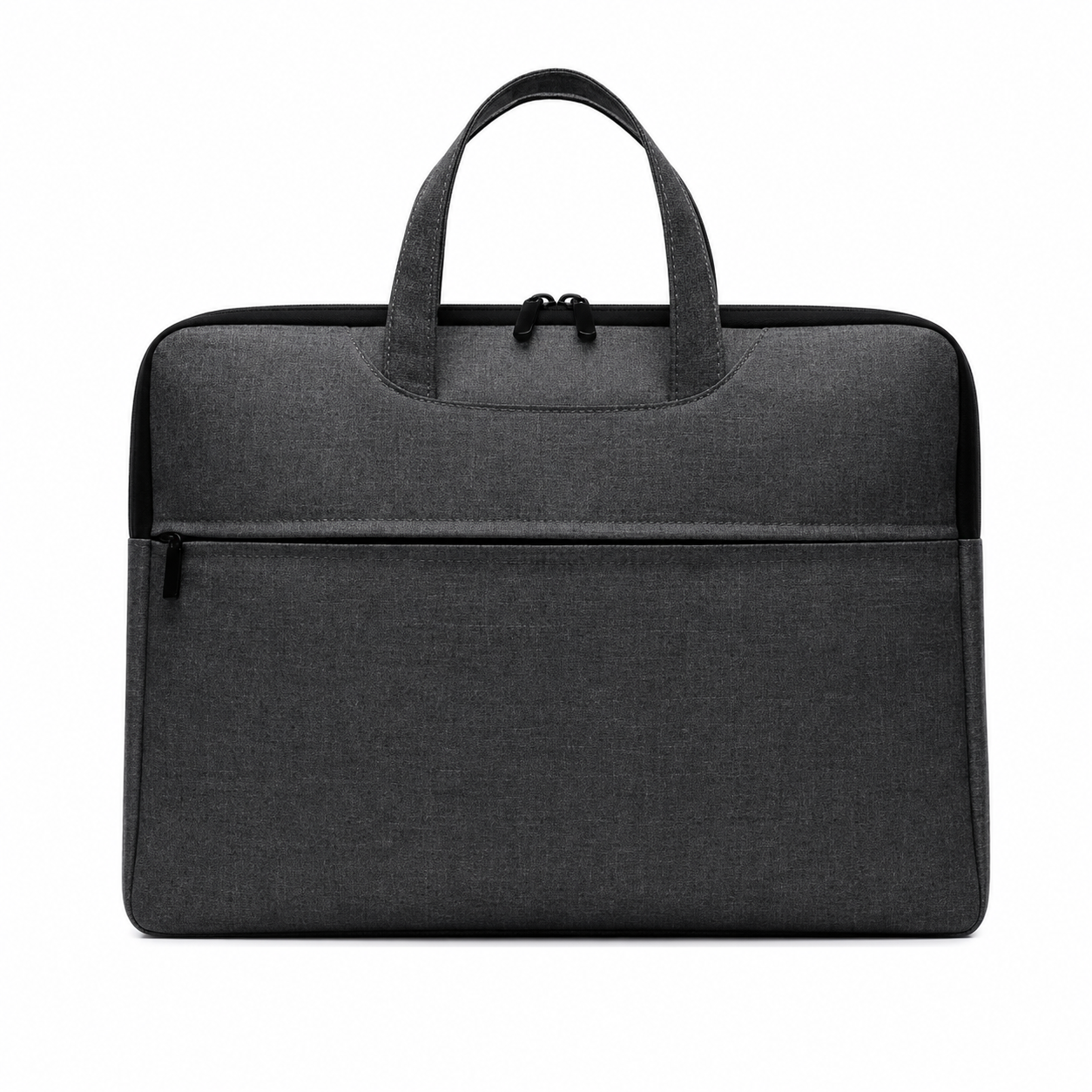 Premium Oxford Cloth Business Briefcase With Front Zipper Pocket