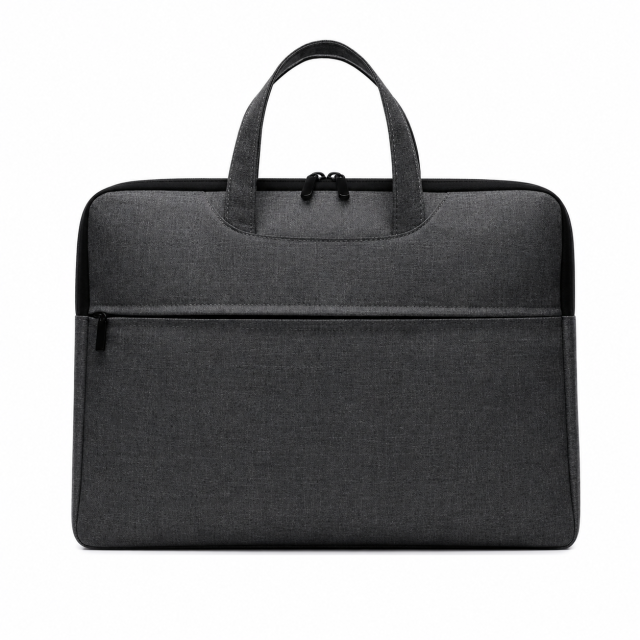 Premium Oxford Cloth Business Briefcase With Front Zipper Pocket