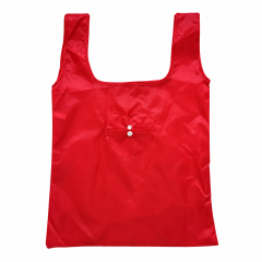 RPET Reusable Shopping Tote Bag With Heart Shape Storage Pocket