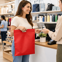 Reusable Non-Woven Die-Cut Handle Tote Bag