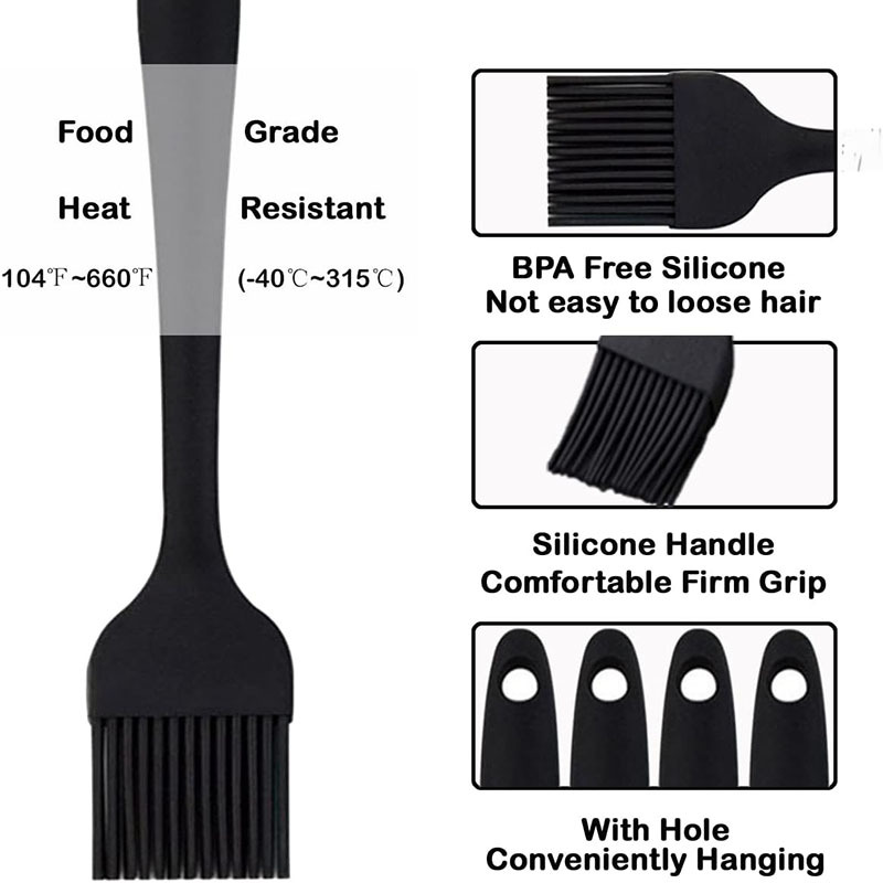Silicone Heatproof Sauce Basting Brushes