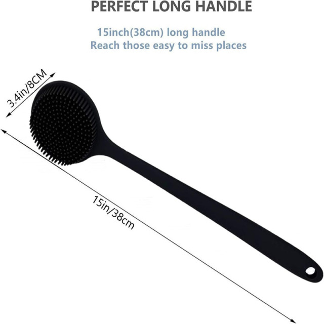 Silicone Long Handle Bath Brush