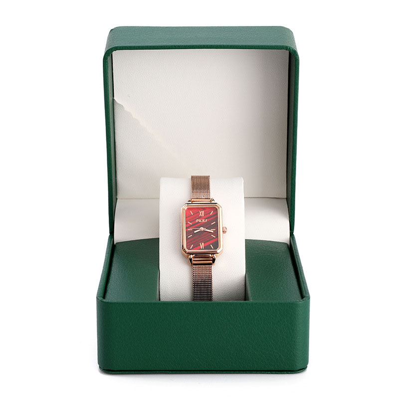 Single PU Leather Watch Case
