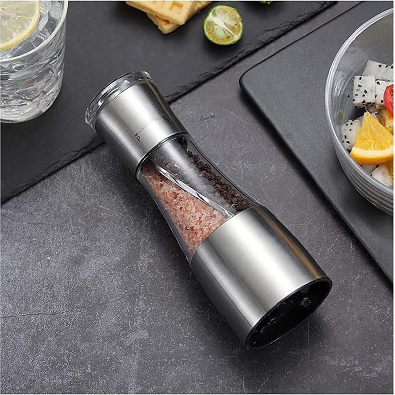 Stainless Steel Manual Dual Salt And Pepper Grinder