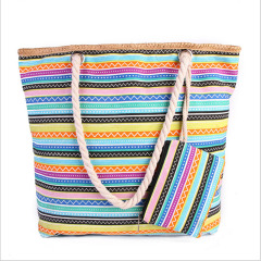 Summer Beach Handbag With Wallet