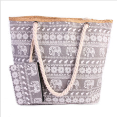 Summer Beach Handbag With Wallet