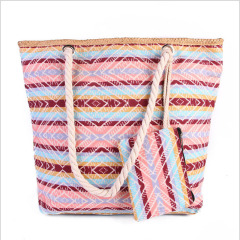 Summer Beach Handbag With Wallet