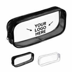 Transparent PVC Pencil Case With Zipper Closure