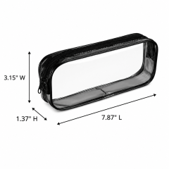 Transparent PVC Pencil Case With Zipper Closure