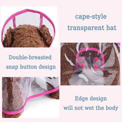 Transparent Pet Dog Raincoat