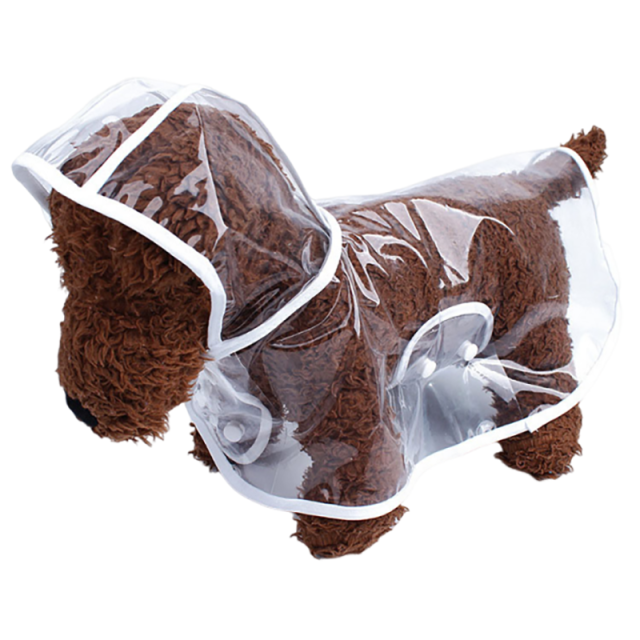 Transparent Pet Dog Raincoat