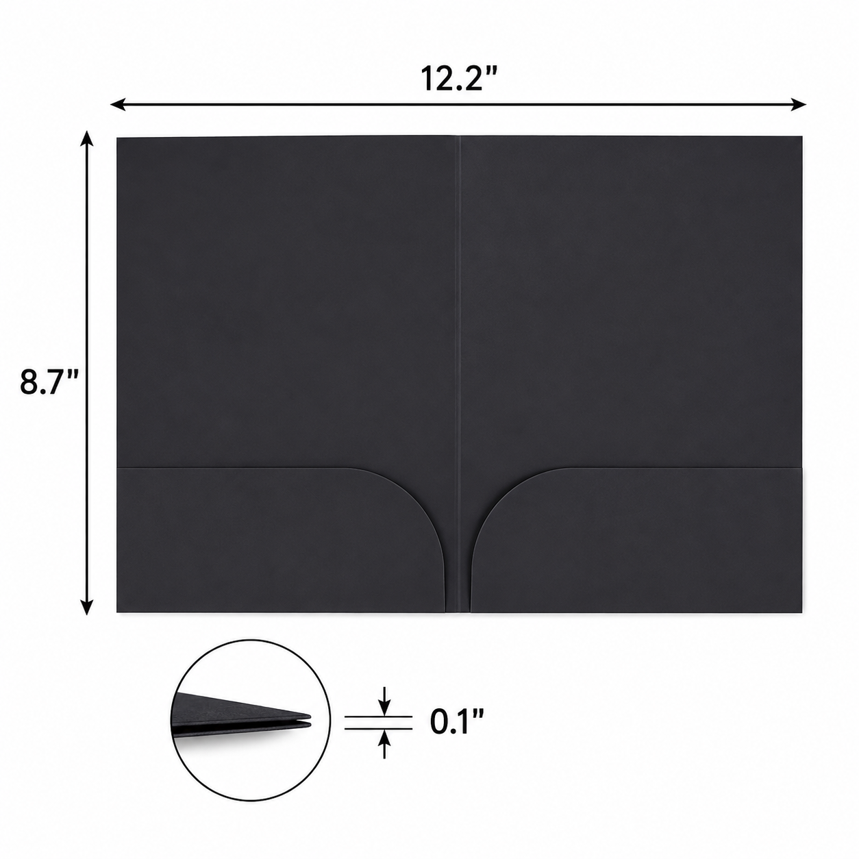 Two Pocket Paper Document Folder