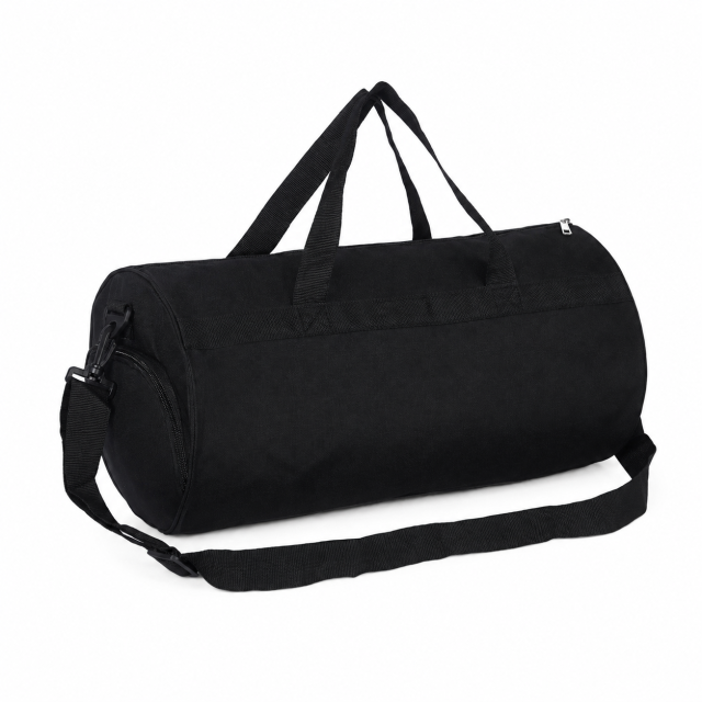 Versatile Nylon Travel Duffel Bag With Shoe Compartment