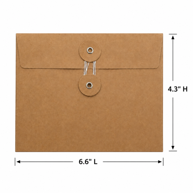 Vintage Paper Event Envelope With Elegant Classic Design