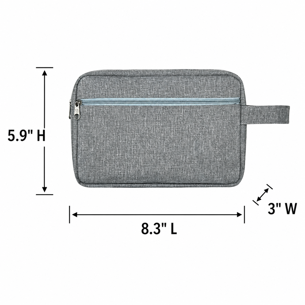 Waterproof 600D Polyester Travel Toiletry Bag With Handle