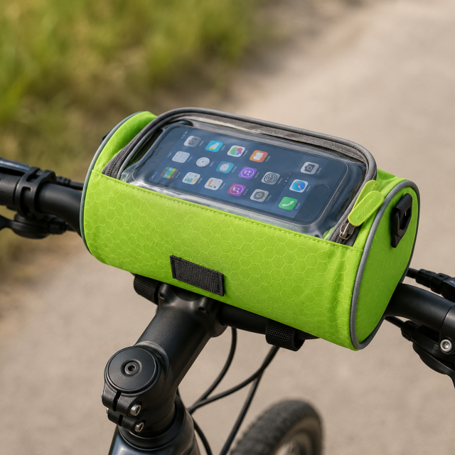 Waterproof Bicycle Handlebar Bag With Transparent Phone Window