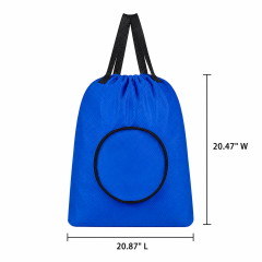 Waterproof Oxford Fabric Travel Laundry Bag With Drawstring Closure