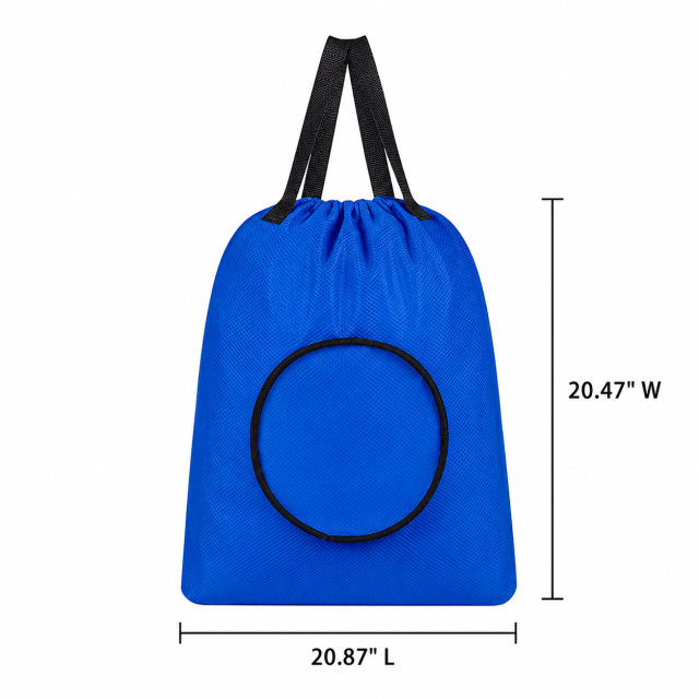Waterproof Oxford Fabric Travel Laundry Bag With Drawstring Closure