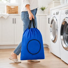 Waterproof Oxford Fabric Travel Laundry Bag With Drawstring Closure