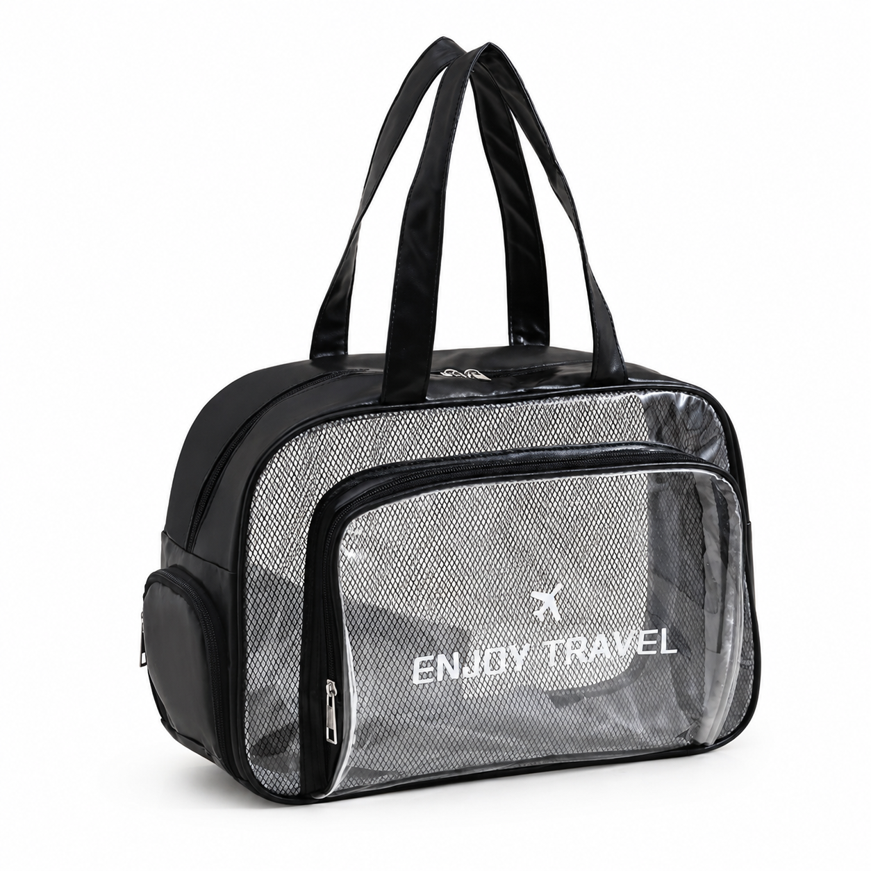 Waterproof PVC Clear Toiletry Bag With Shoe Compartment