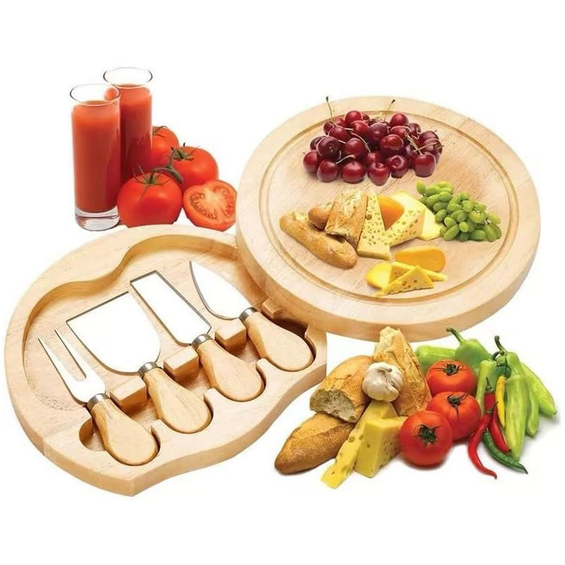 Wood Cheese Board Set