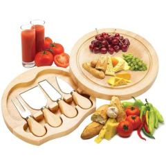 Wood Cheese Board Set