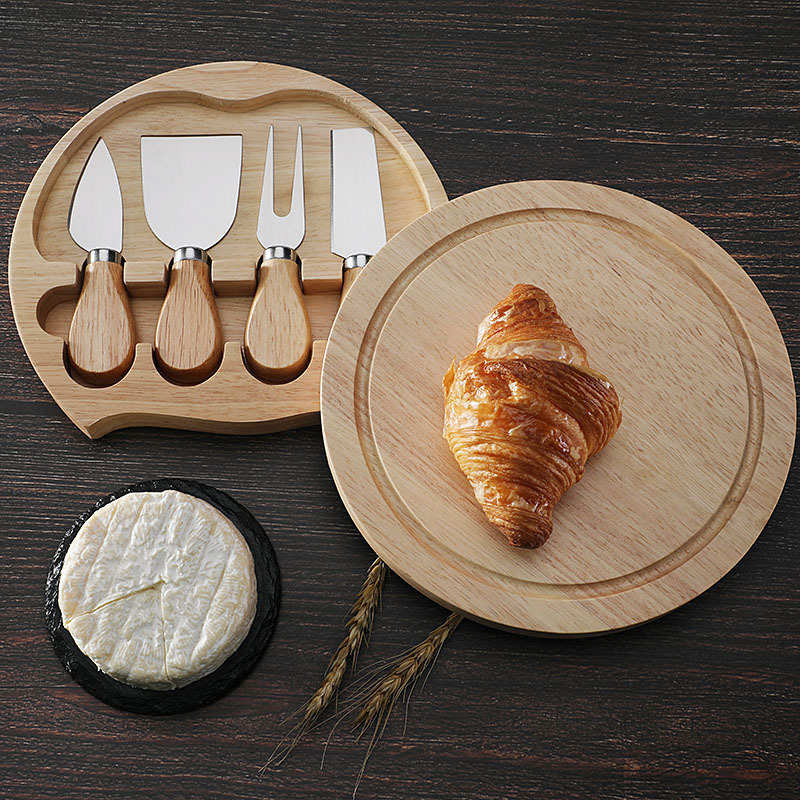 Wood Cheese Board Set