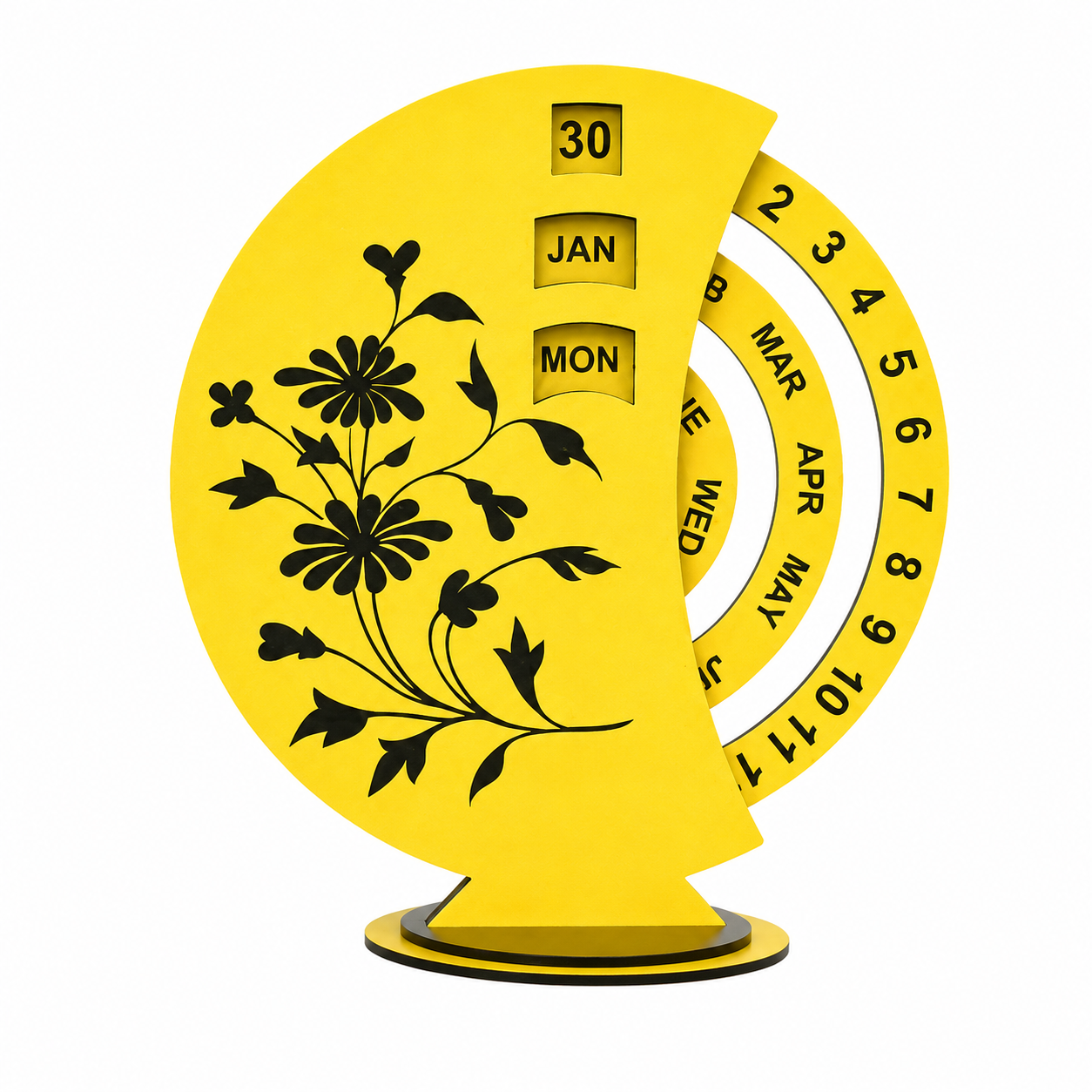 Wooden Perpetual Rotating Calendar