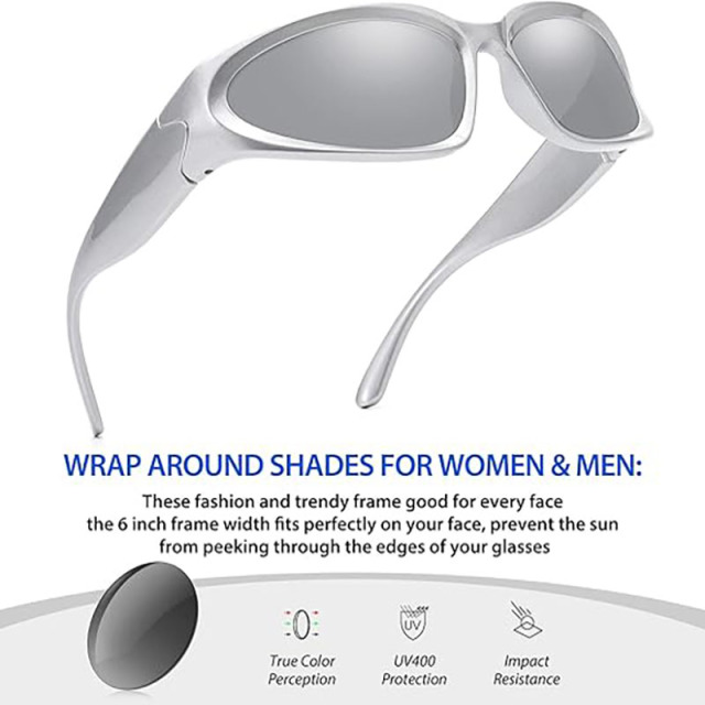 Wrap Around Street Fashion Sunglasses