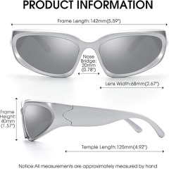 Wrap Around Street Fashion Sunglasses