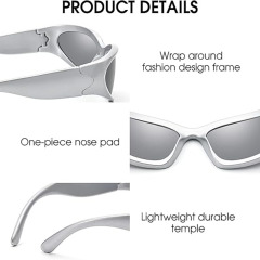 Wrap Around Street Fashion Sunglasses