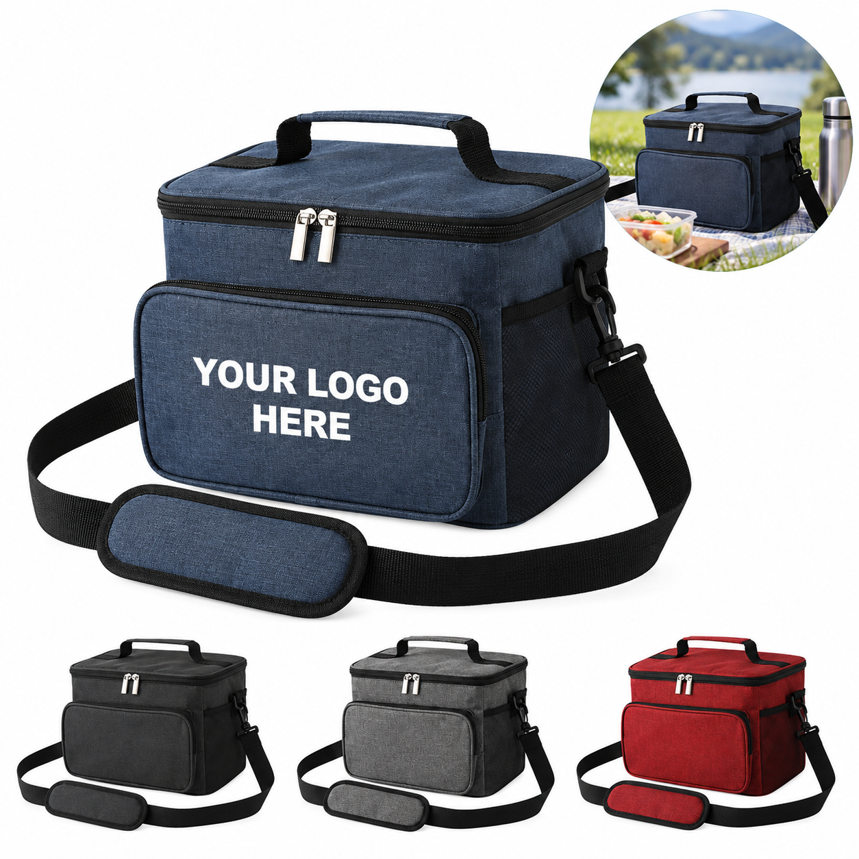 10L Insulated Oxford Cooler Bag