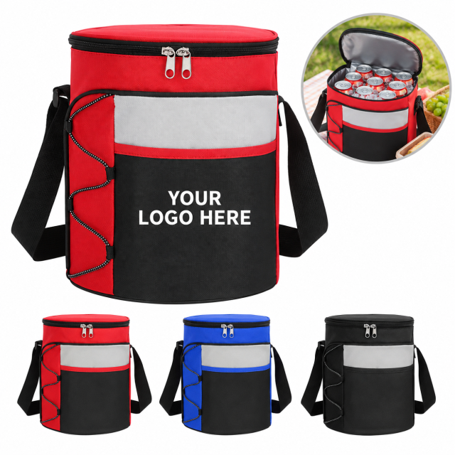14-Can Collapsible Barrel Cooler With Shoulder Strap
