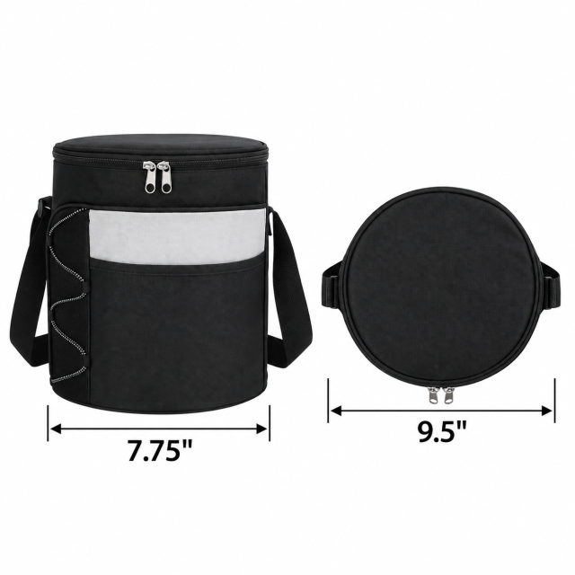 14-Can Collapsible Barrel Cooler With Shoulder Strap