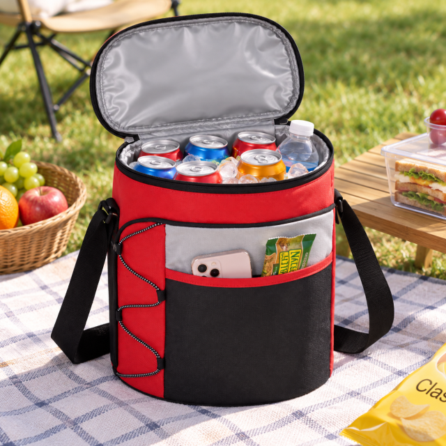 14-Can Collapsible Barrel Cooler With Shoulder Strap