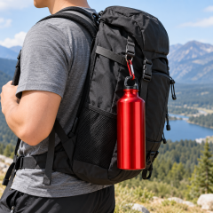 20 Oz Aluminum Travel Water Bottle With Clip