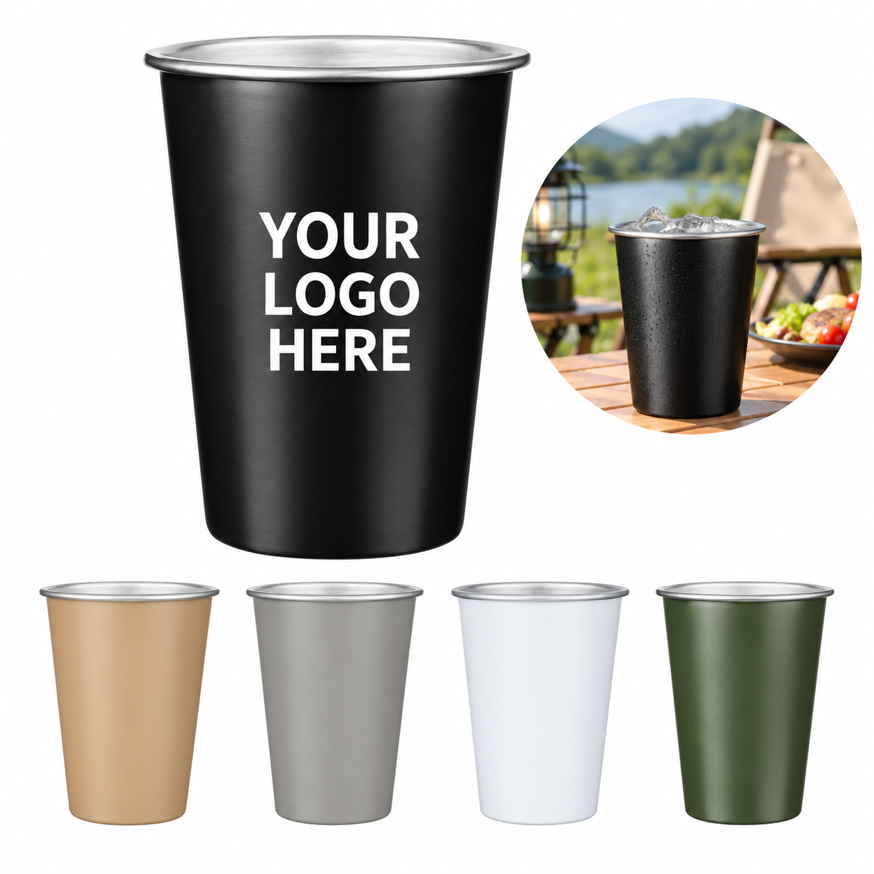 304 Stainless Steel Cold Drink Cup