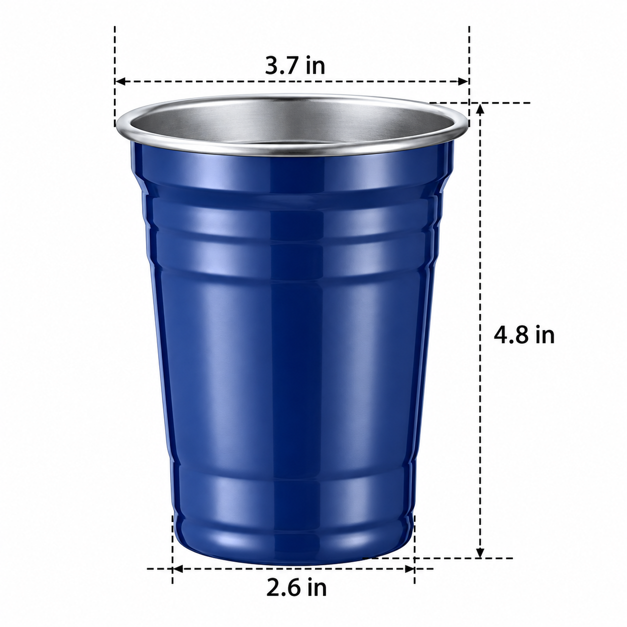 550 ml Stainless Steel Conical Tumbler With Lid And Straw