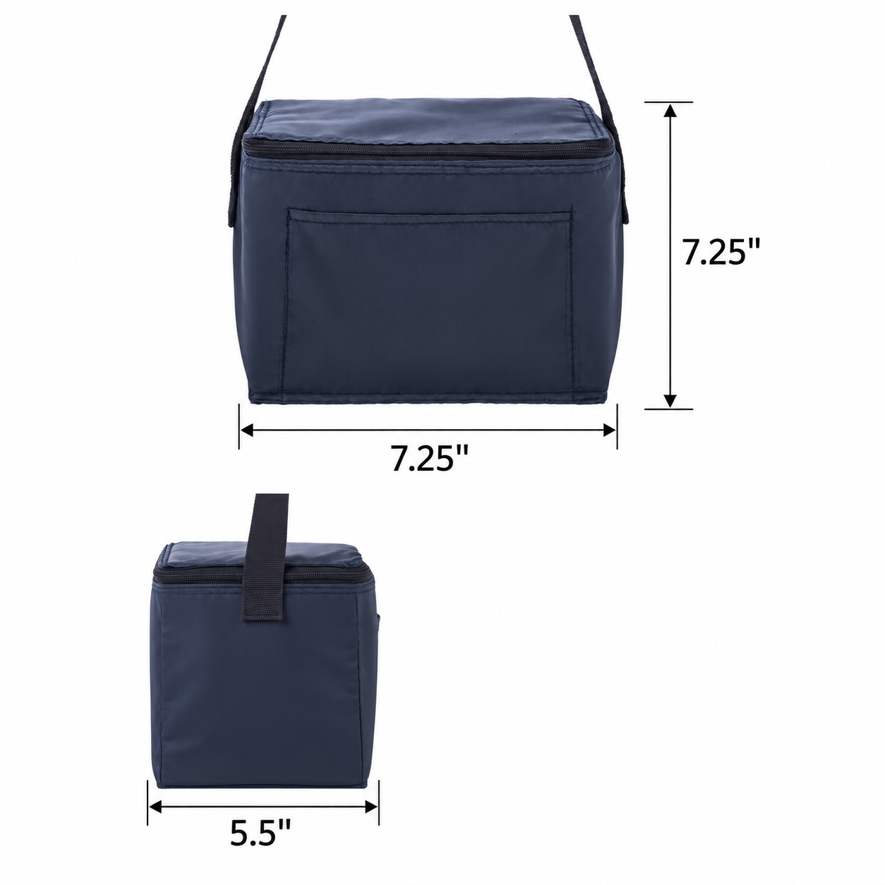6-Can Insulated Polyester Cooler Lunch Bag