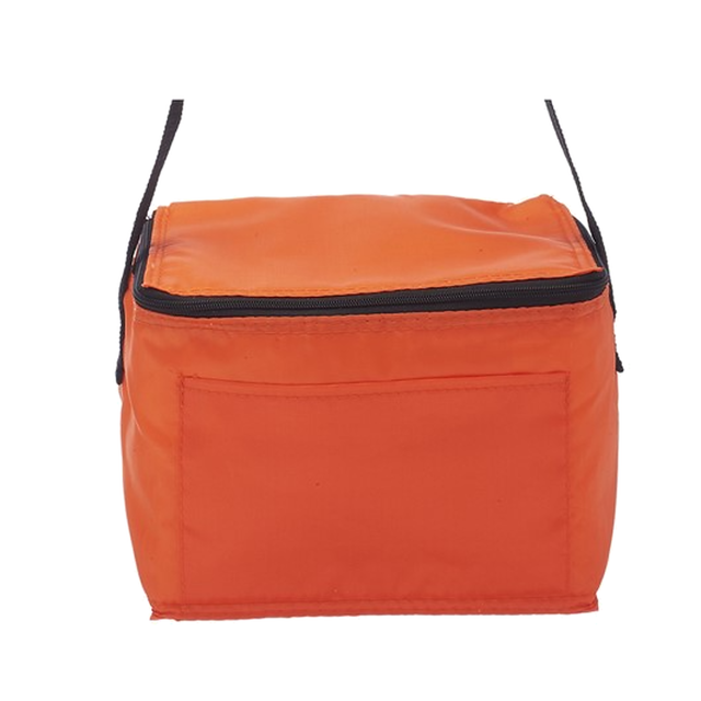 6-Can Insulated Polyester Cooler Lunch Bag
