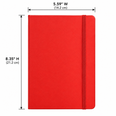 A5 Soft-Touch PU Lined Journal Notebook