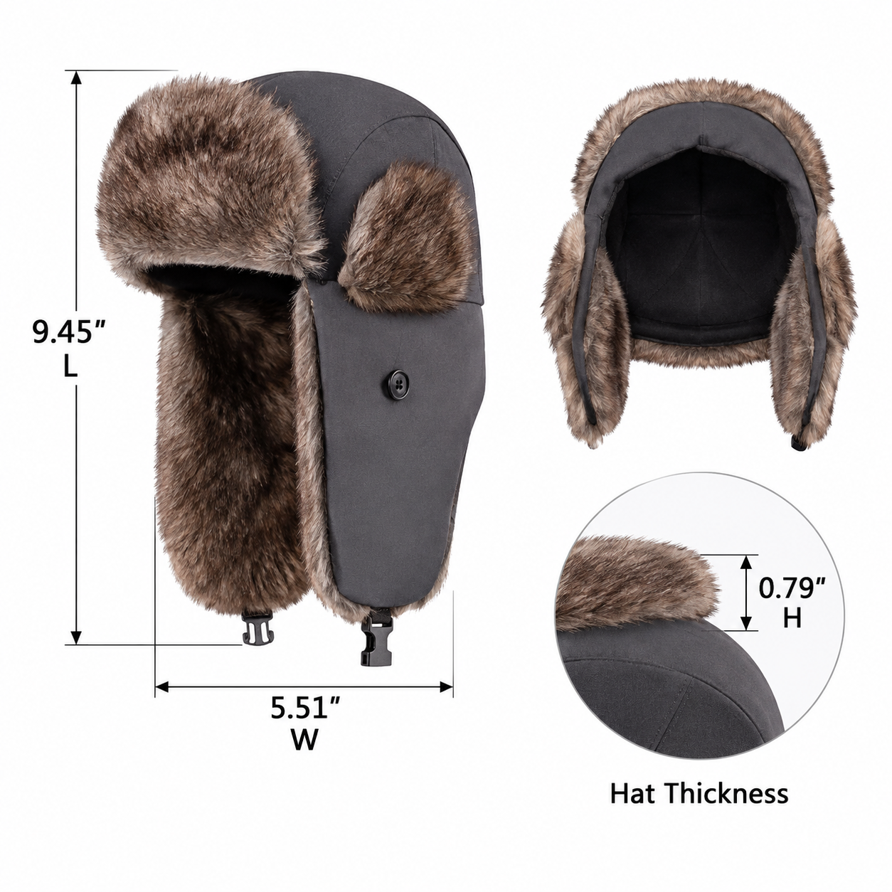 Adjustable Ear Flap Winter Hat