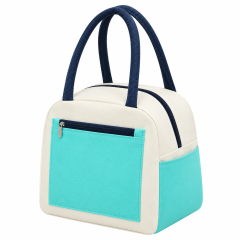 Color Block Insulated Lunch Bag