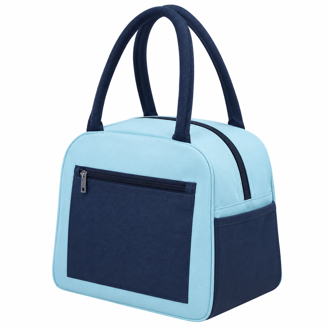 Color Block Insulated Lunch Bag