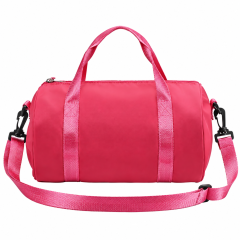 Cylindrical Sports Duffel Bag with Detachable Shoulder Strap