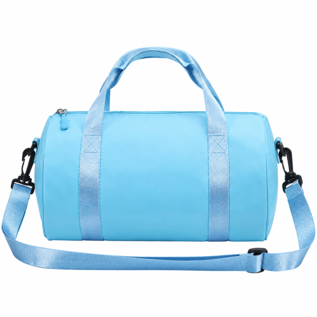 Cylindrical Sports Duffel Bag with Detachable Shoulder Strap