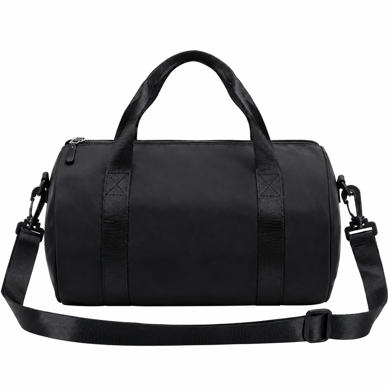 Cylindrical Sports Duffel Bag with Detachable Shoulder Strap