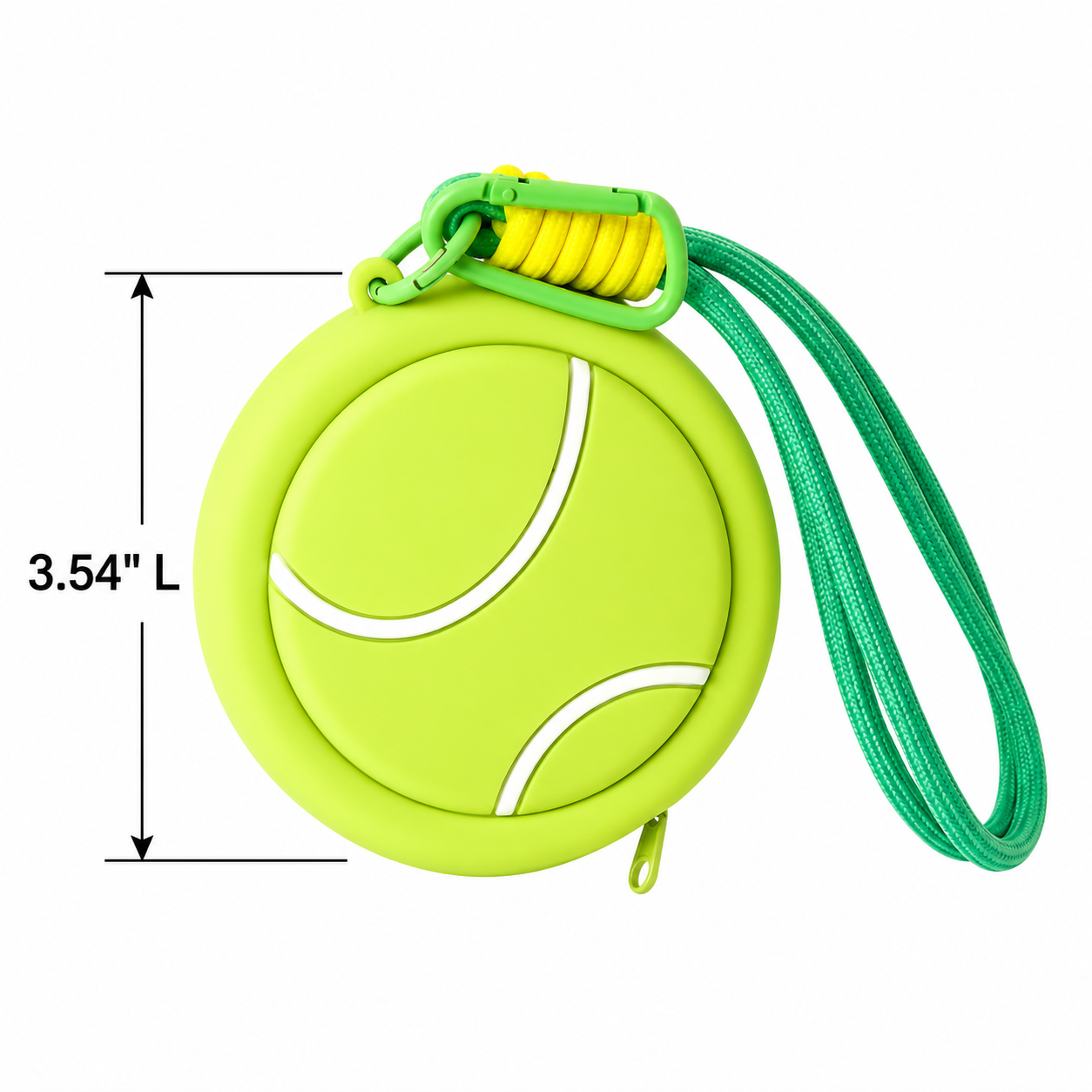Double-Sided Silicone Ball Coin Purse with Wrist Strap